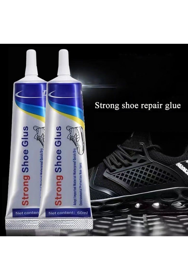 Adhesive shoe glue, soft rubber, waterproof leather shoes, special glue for sneakers, strong shoe repair glue 2pcs - Image 1